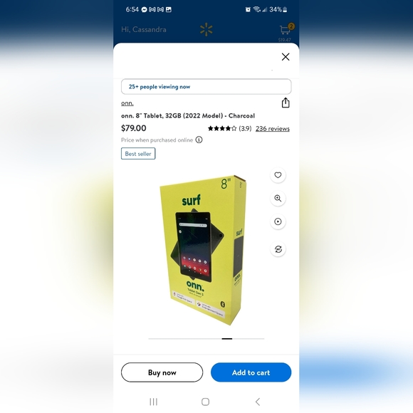 ONN 8inch Tablet - Picture 5 of 5